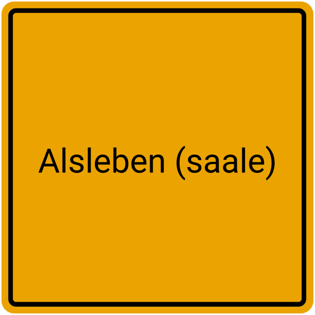 Meldebestätigung Alsleben (Saale)